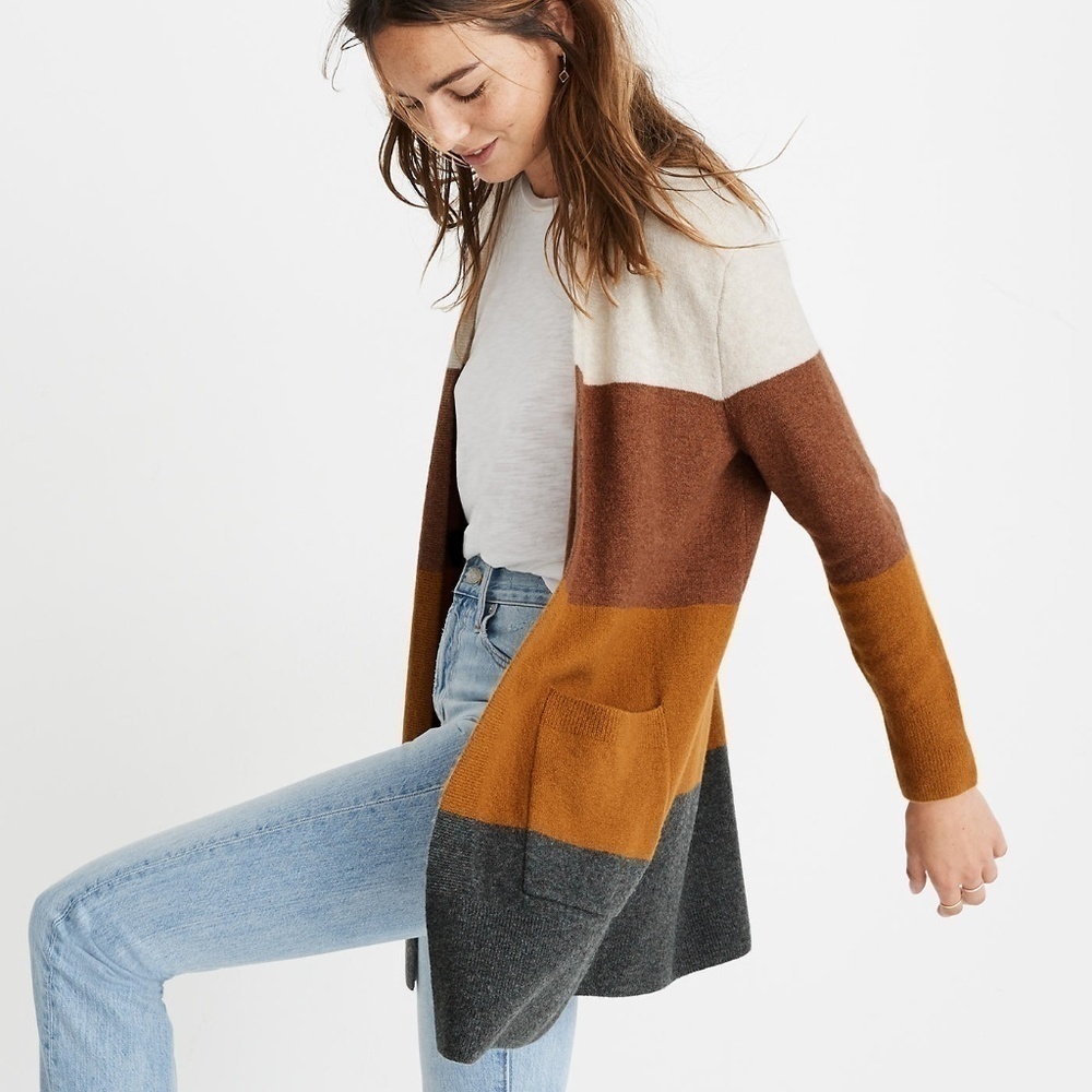 Madewell Kent Striped Cardigan size XS NWT